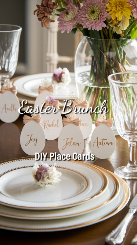 DIY Easter Brunch Place Cards DIY Easter Brunch Place Cards