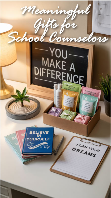 Great-A guidance counselor’s desk with thoughtful self-care and motivational items.-Counselor-Gifts-800 A guidance counselor’s desk with thoughtful self-care and motivational items.
