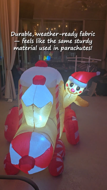 -Foot Gingerbread Train That Makes Your Front Yard Look Like a Christmas Storybook